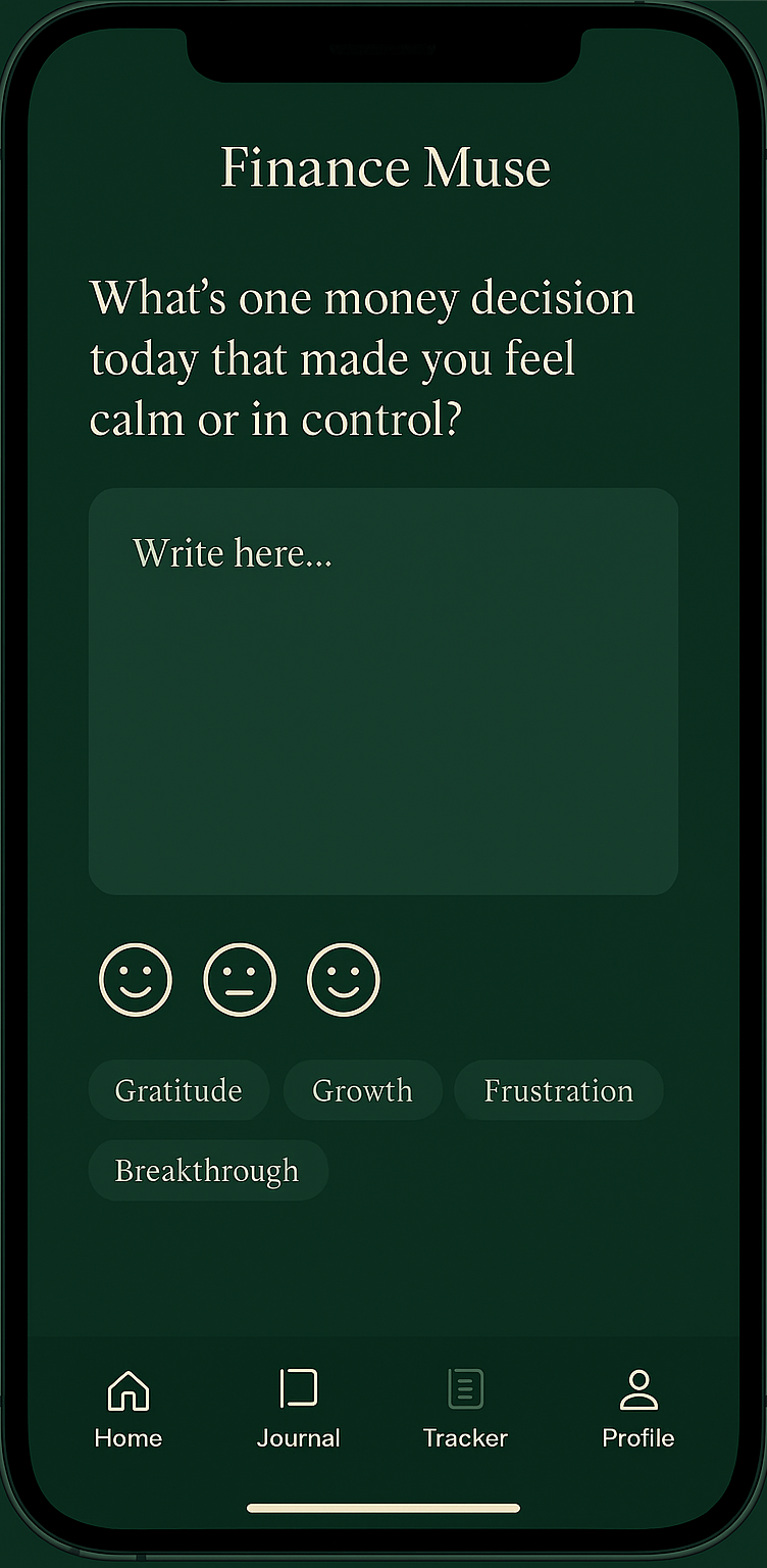 Guided Journaling App Screen